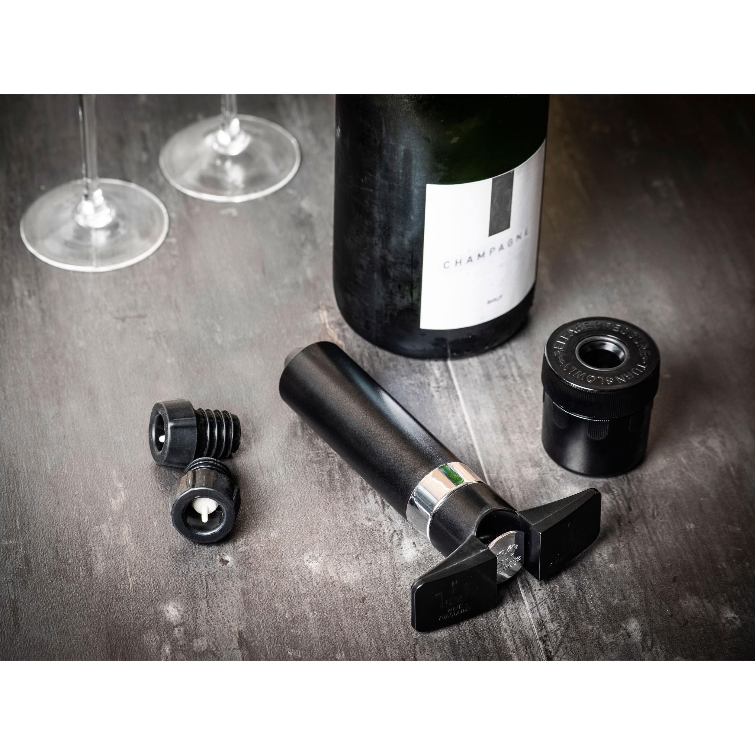 Peugeot - Epivac Set - Wine Vacuum Pump + 2 Wine Bottle Stoppers